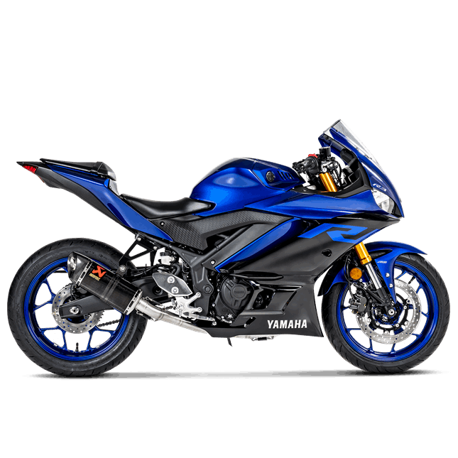 AKRAPOVIC - BỘ PÔ RACING LINE CARBON FULL SYSTEM YAMAHA YZF-R3 (2019+)